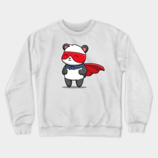 Cute Panda Hero Crewneck Sweatshirt